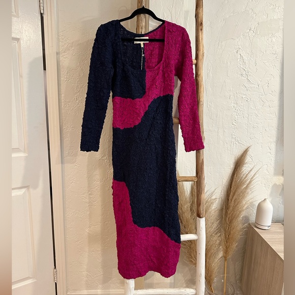 MARA HOFFMAN Amy Dress in Navy Multi Size Medium NWT - Picture 9 of 14